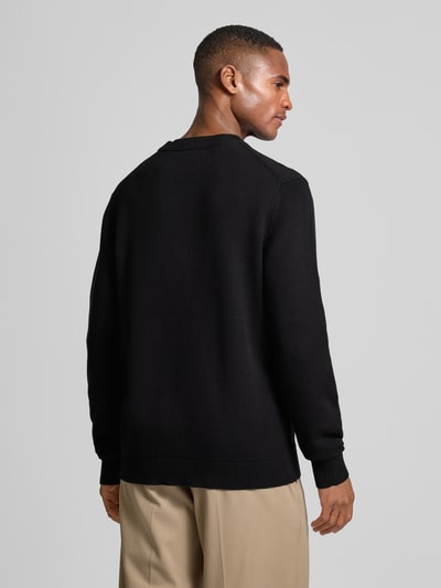 SELECTED HOMME Gebreide pullover met ribboorden, model 'DANE' Zwart - 5