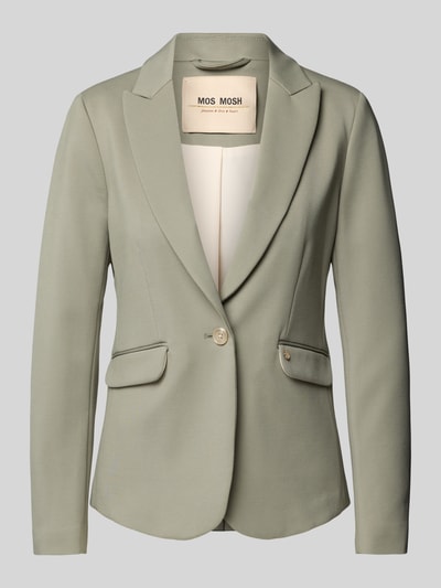 MOS MOSH Blazer mit Label-Applikation Modell 'BLAKE VIENNA' Oliv 1