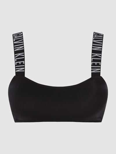 Calvin Klein Underwear Top bikini o fasonie bandażowym — watowany Czarny 2