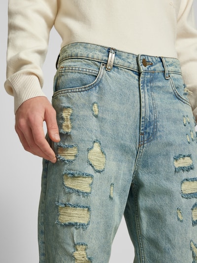 2Y Studios Straight Leg Jeans im Destroyed-Look Modell 'FIRIO' Jeansblau 3