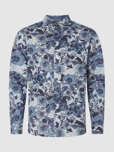 FIL NOIR Slim fit zakelijk overhemd van katoen Marineblauw - 2