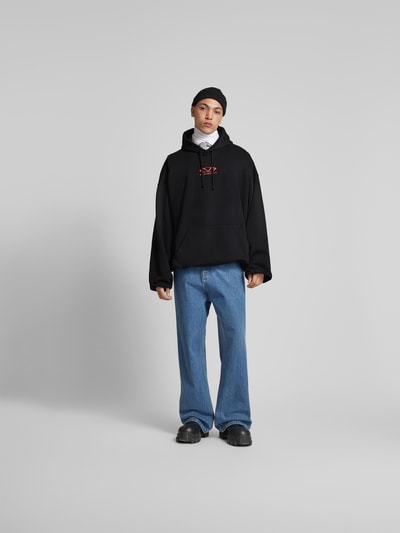 VETEMENTS Oversized Hoodie aus Baumwoll-Mix Black 1