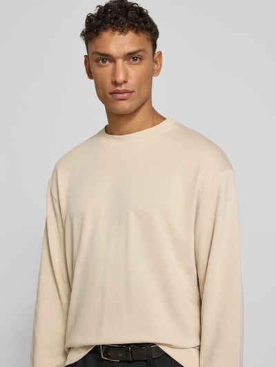 SELECTED HOMME Loose fit shirt met lange mouwen van katoenmix, model 'LOOSEOSCAR' Offwhite - 3