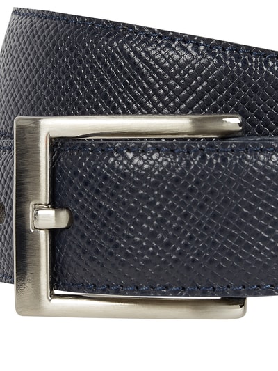 G.O.L. Leren riem Donkerblauw - 2