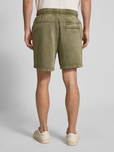 Hugo Blue Shorts mit elastischem Bund Modell 'Nebusho' Oliv 5