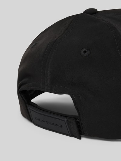 ARMANI EXCHANGE Baseballpet met logo-applicatie, model 'Debossed' Zwart - 3