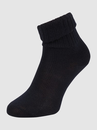 Burlington Socken mit Label-Detail Modell 'PLYMOUTH' Marine 1