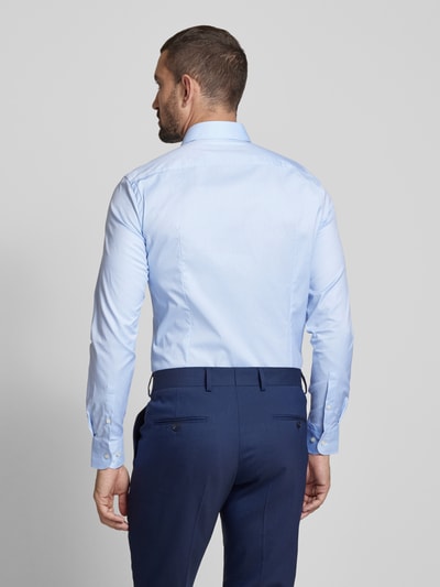 BOSS Slim fit zakelijk overhemd met haaikraag Bleu - 5