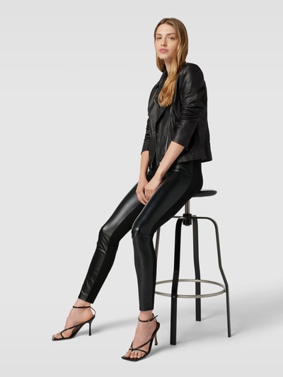 Armani Exchange Leggings in Leder-Optik Black 1