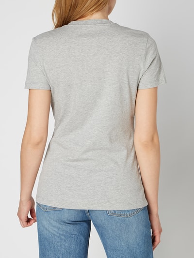 Tommy Hilfiger T-shirt van katoen met geborduurd logo Lichtgrijs - 5