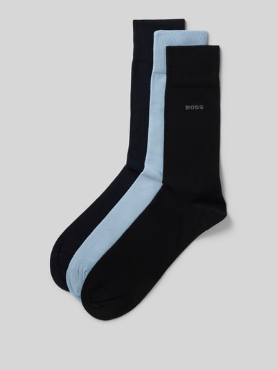 BOSS Socken mit Label-Print im 3er-Pack Hellblau 1