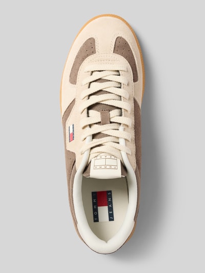 Tommy Jeans Low Top Sneaker aus Veloursleder-Mix 'THE GREENWICH EDGE SUEDE' Hellbraun 3