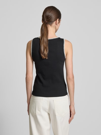 Vero Moda Slim Fit Tank Top mit Rundhalsausschnitt Modell 'VIOLA' Black 5