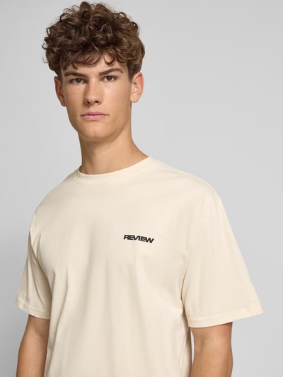 REVIEW T-Shirt mit Rundhalsausschnitt Ecru 3