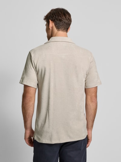 Lindbergh Relaxed fit vrijetijdsoverhemd met reverskraag Offwhite - 5