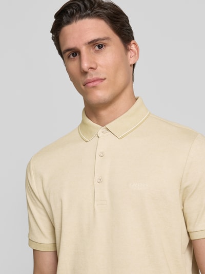 HECHTER PARIS Poloshirt mit kurzer Knopfleiste Beige 3