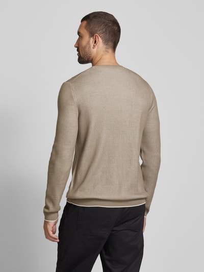 Cinque Gebreide pullover met ronde hals, model 'Basti' Groen - 5