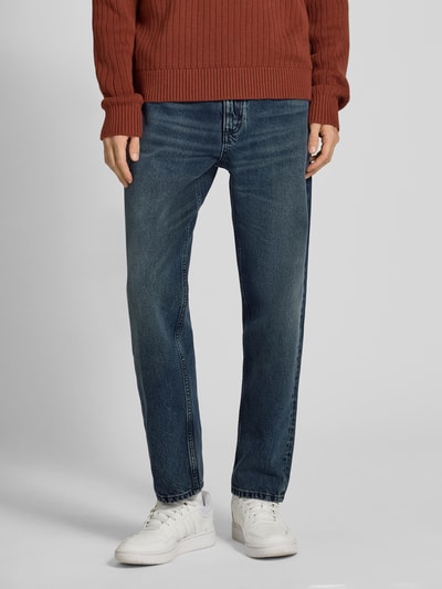 Marc O'Polo Denim Tapered Loose Fit Jeans aus reiner Baumwolle Dunkelblau 4