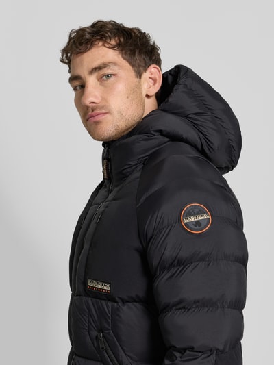 Napapijri Regular Fit Steppjacke mit Logo-Patch Modell 'MOESA' Black 3