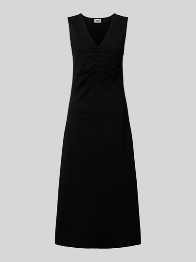 Drykorn Midikleid mit V-Ausschnitt Modell 'JOVANA' Black 1