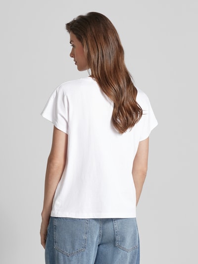 Marc Cain T-Shirt mit Paillettenbesatz Weiss 5