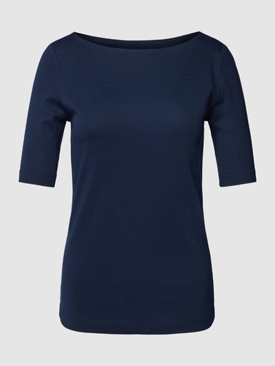 Esprit T-shirt w jednolitym kolorze Granatowy 2