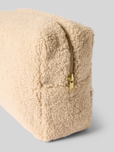 STUDIO NOOS Kosmetiktasche aus Teddyfell Ecru 3