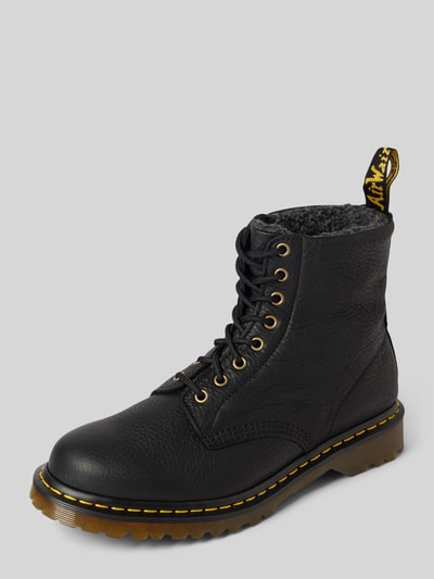 Dr. Martens Buty sznurowane ze skóry z podszewką wewnętrzną Czarny 1