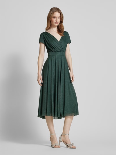 Vera Mont Knielanges Cocktailkleid in Wickel-Optik Lind 1