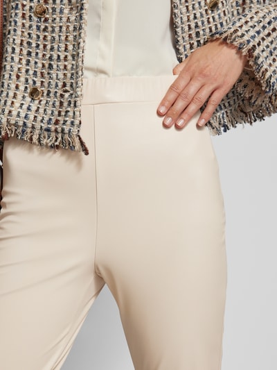 MaxMara Leisure Stoffen broek met elastische band, model 'RODANO' Beige - 3