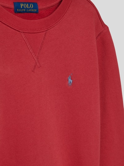 Polo Ralph Lauren Teens Sweatshirt met labelstitching Rood - 2