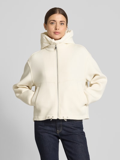 Zero Sweatjacke mit Kapuze Ecru 4