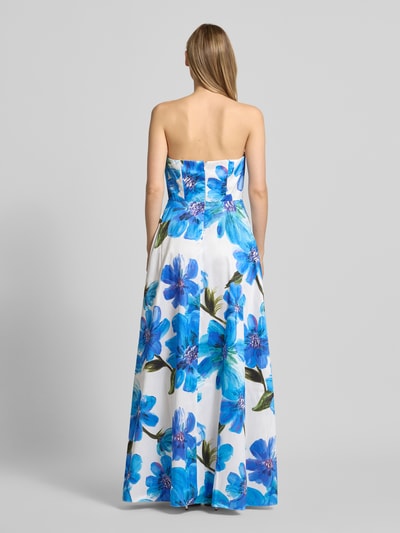 Vrouwenmodel draagt Off-Shoulder-Kleid im Allover-Look mit Pailletten van Adrianna Papell, dames maxi-jurk, A-lijn, all-over look, pailletten, ruglengte bij maat 36: 124 cm, borstwijdte bij maat 36: 37 cm, geheelopname achteraanzicht
