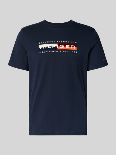 Tommy Hilfiger Regular Fit T-Shirt aus reiner Baumwolle Marine 2