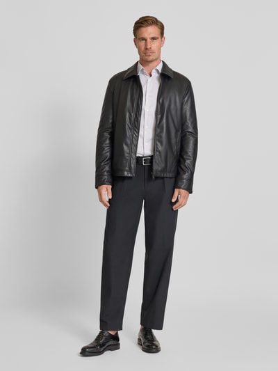 BOSS Slim fit zakelijk overhemd van puur katoen, model 'HANK' Zand - 1