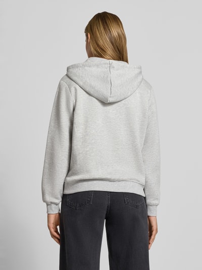 PIECES relaxed fit sweatjack van katoenmix model 'CHILLI' Lichtgrijs - 4