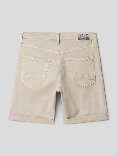 Replay Jeansshorts mit Label-Details Sand 3