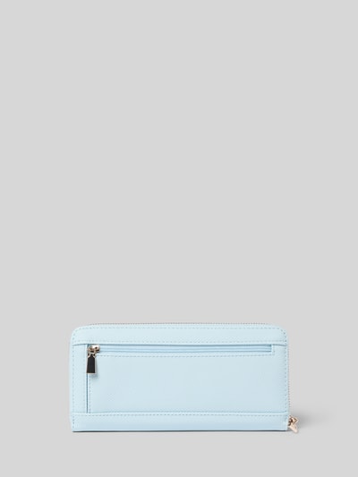 Produktfoto, Portemonnaie in Leder-Optik Modell 'Laurel' von Guess mit Hauptfach, Reißverschluss, Strukturmuster, Logo-Detail, Steckfächern