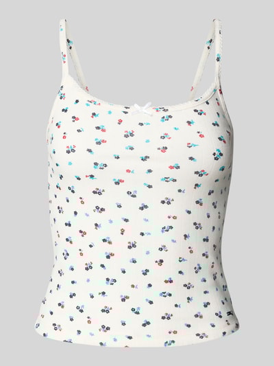 Tommy Jeans Slim Fit Trägertop aus Baumwoll-Mix Offwhite 2