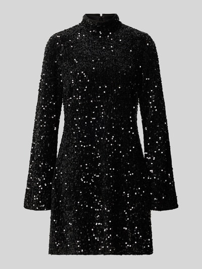 Jake*s Casual Paillettenkleid mit ausgestellten Ärmeln Black 2