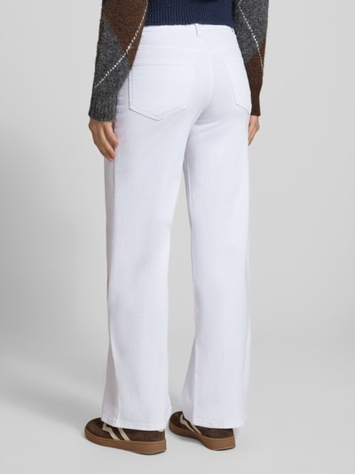 ONLY Wide leg-jeans van katoenmix model 'MADISON' Wit - 5