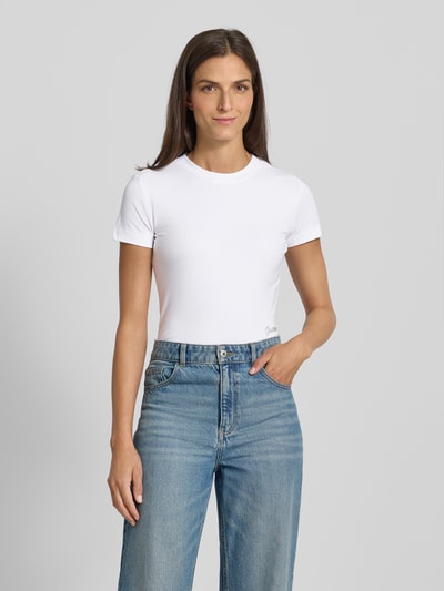Guess T-Shirt mit Label-Detail Weiss 4