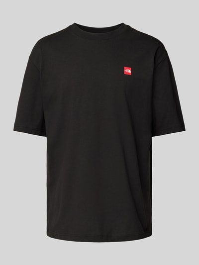 The North Face T-shirt o kroju oversized z czystej wełny z nadrukiem z logo Czarny 2