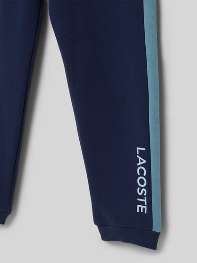 Lacoste Regular fit sweatpants met logobadge Marineblauw - 2