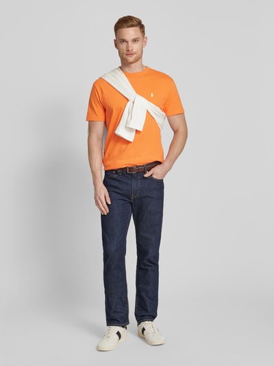 Polo Ralph Lauren T-Shirt mit Label-Stitching Orange 1