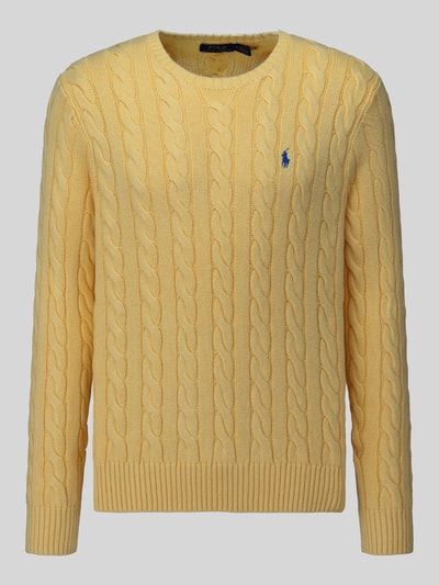 Polo Ralph Lauren Pullover mit Logo-Stitching GELB 2