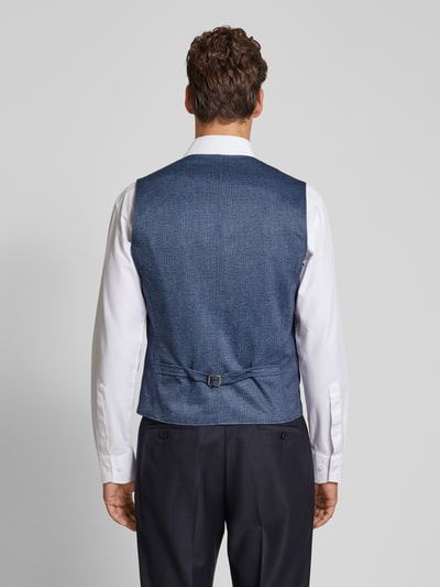 CG - Club of Gents Gilet met strookzak, model 'Mosley' Blauw - 5