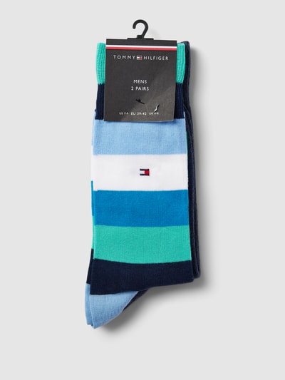 Tommy Hilfiger Sokken met labeldetail in een set van 2 paar, model 'LIGHTHOUSE' Blauw - 3