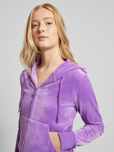 Juicy Couture Sweatjacke mit Kapuze Modell 'ROBERTSON' Flieder 3