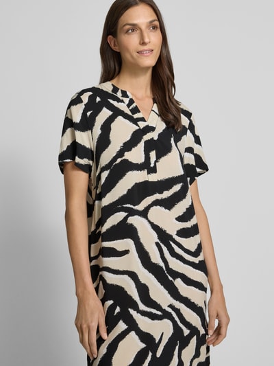 Tom Tailor Soepele blousejurk van pure viscose Zwart - 3